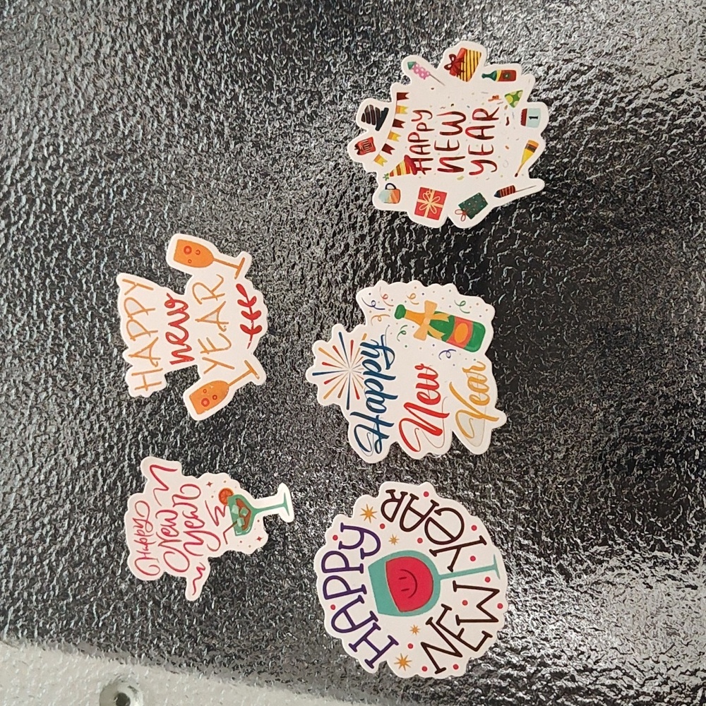 Stickers - Happy New Year Pack - Set of 5 - Bag #12 - NWOT